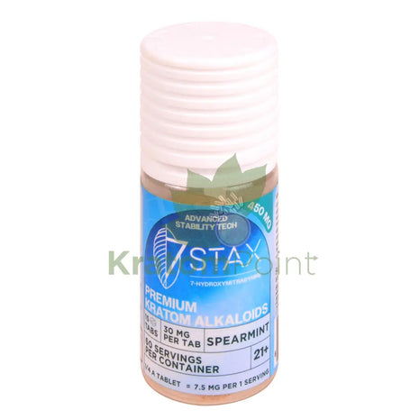 7Stax 7-OH Spearmint Premium Kratom Alkaloid 30mg tablets 15 count Hydroxy