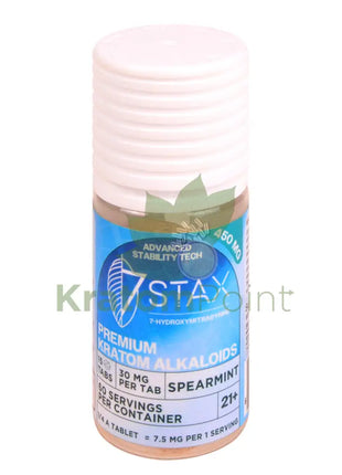 7Stax 7-OH Spearmint Premium Kratom Alkaloid 30mg tablets 15 count Hydroxy