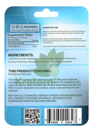 7Stax 7-OH Spearmint Premium Kratom Alkaloid 30mg tablets 8 count Hydroxy