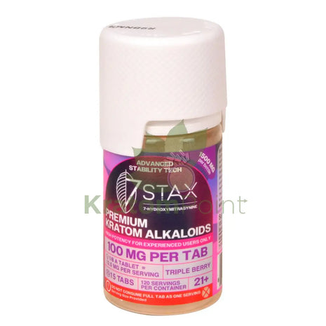 7Stax 7-OH Triple Berry High Potency Premium Kratom Alkaloid 100mg tablets 15 count Hydroxy