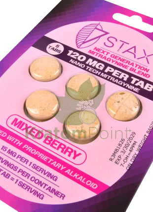 7Stax Nano Tech 120mg Mitragynine Mixed Berry Tablets 5 count - kratom extract
