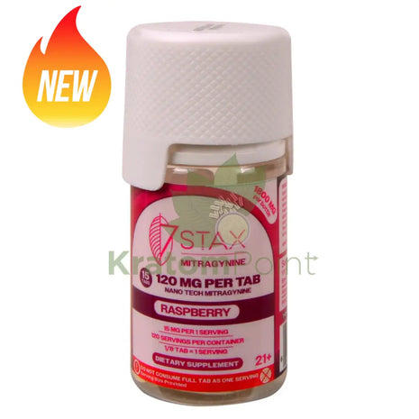 7Stax Nano Tech 120mg Mitragynine Raspberry Tablets 15 count - kratom extract