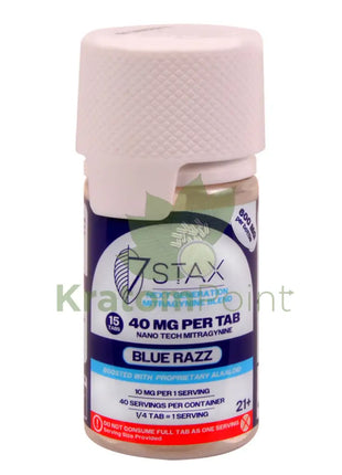 7Stax Nano Tech Mitragynine Blue Razz Tablets 40mg 15 count