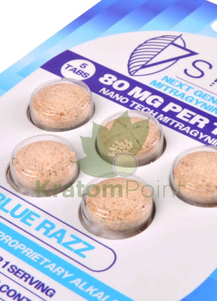 7Stax Nano Tech Mitragynine Blue Razz Tablets 80mg 5 count kratom extract