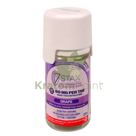 7Stax Nano Tech Mitragynine Grape Tablets 60mg 15 count kratom extract