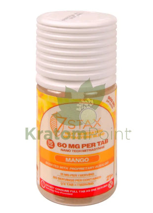 7Stax Nano Tech Mitragynine Mango Tablets 60mg 15 count kratom extract