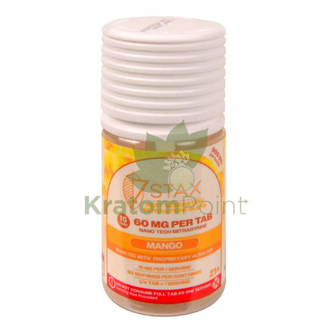 7Stax Nano Tech Mitragynine Mango Tablets 60mg 15 count kratom extract
