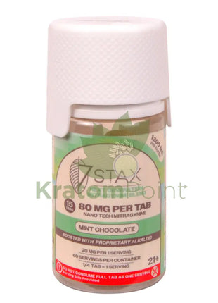 7Stax Nano Tech Mitragynine Mint Chocolate Tablets 80mg 15 count