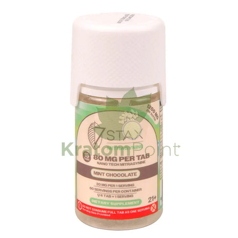 7Stax Nano Tech Mitragynine Mint Chocolate Tablets 80mg 15 count - kratom extract