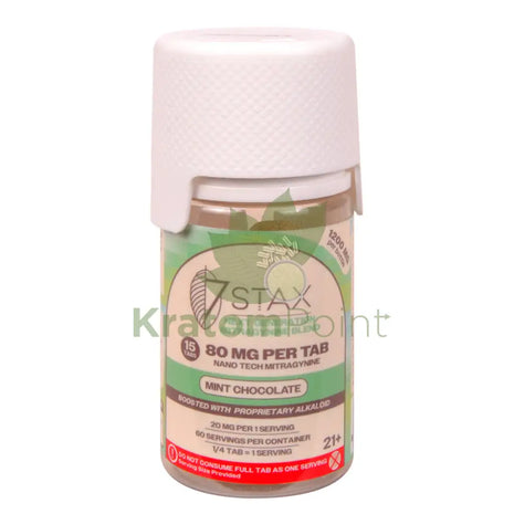 7Stax Nano Tech Mitragynine Mint Chocolate Tablets 80mg 15 count