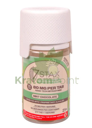 7Stax Nano Tech Mitragynine Mint Chocolate Tablets 80mg 15 count