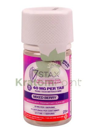 7Stax Nano Tech Mitragynine Mixed Berry Tablets 40mg 15 count