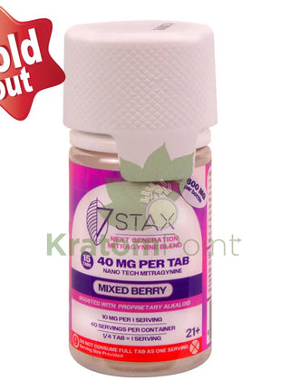 7Stax Nano Tech Mitragynine Mixed Berry Tablets 40mg 15 count