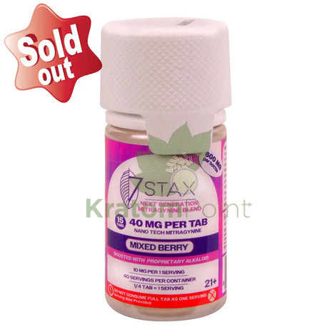 7Stax Nano Tech Mitragynine Mixed Berry Tablets 40mg 15 count