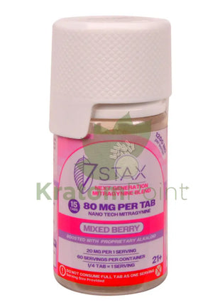 7Stax Nano Tech Mitragynine Mixed Berry Tablets 80mg 15 count