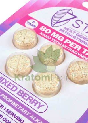 7Stax Nano Tech Mitragynine Mixed Berry Tablets 80mg 5 count