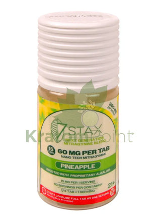 7Stax Nano Tech Mitragynine Pineapple Tablets 60mg 15 count kratom extract