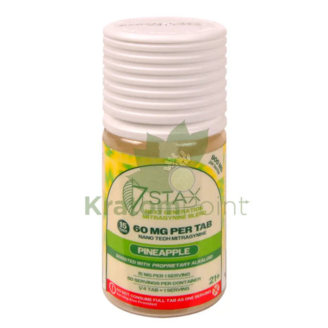 7Stax Nano Tech Mitragynine Pineapple Tablets 60mg 15 count kratom extract