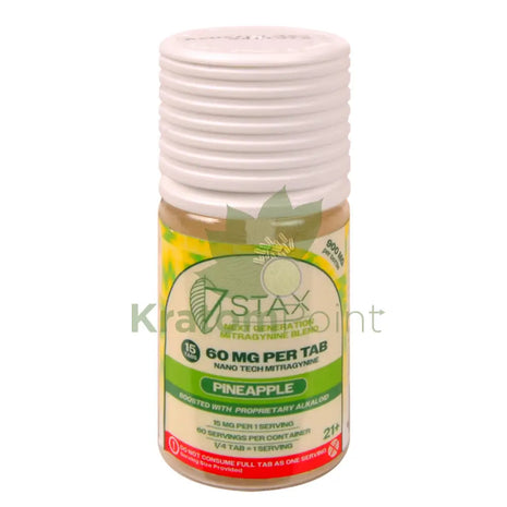 7Stax Nano Tech Mitragynine Pineapple Tablets 60mg 15 count kratom extract