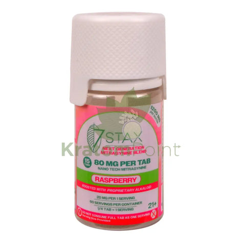 7Stax Nano Tech Mitragynine Raspberry Tablets 80mg 15 count