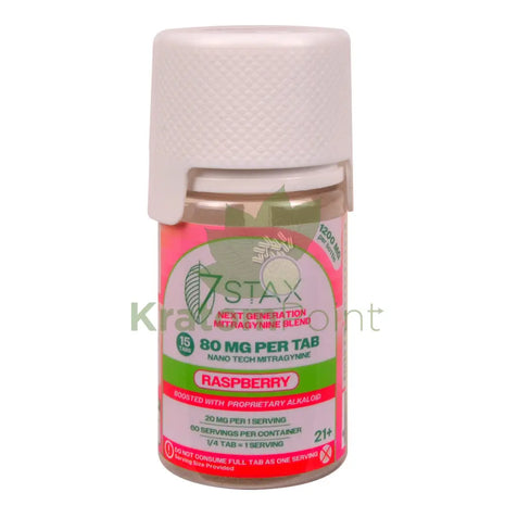 7Stax Nano Tech Mitragynine Raspberry Tablets 80mg 15 count