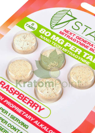 7Stax Nano Tech Mitragynine Raspberry Tablets 80mg 5 count