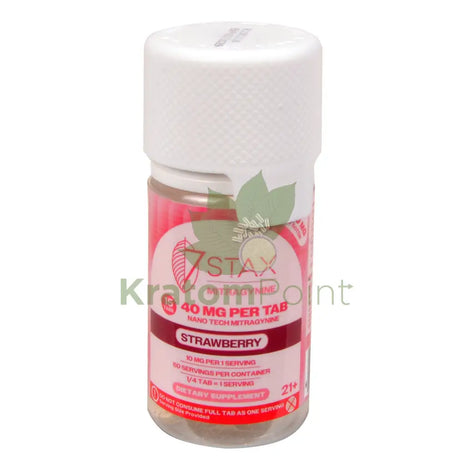 7Stax Nano Tech Mitragynine Strawberry Tablets 40mg 15 count kratom extract