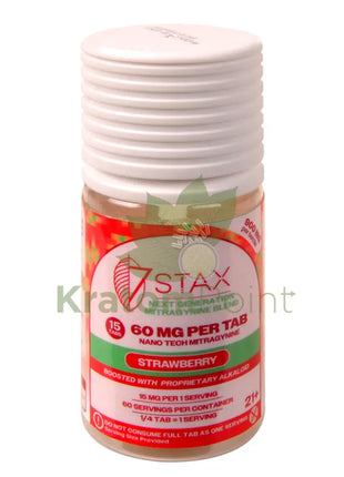 7Stax Nano Tech Mitragynine Strawberry Tablets 60mg 15 count kratom extract