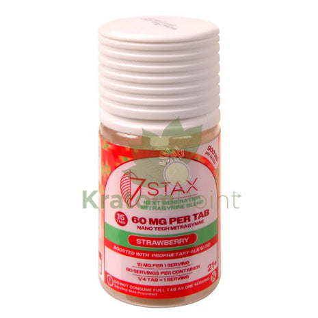7Stax Nano Tech Mitragynine Strawberry Tablets 60mg 15 count kratom extract