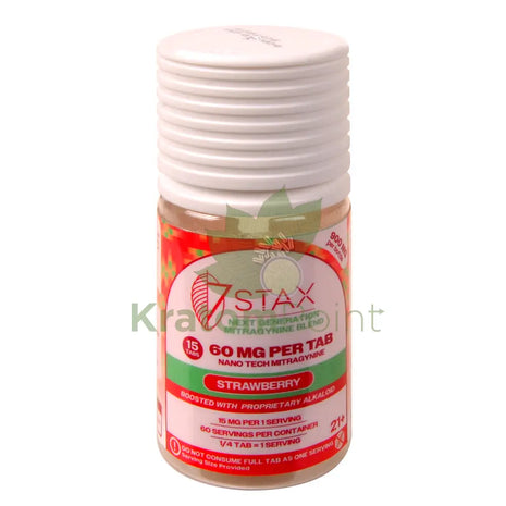 7Stax Nano Tech Mitragynine Strawberry Tablets 60mg 15 count kratom extract