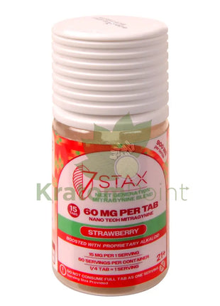 7Stax Nano Tech Mitragynine Strawberry Tablets 60mg 15 count kratom extract