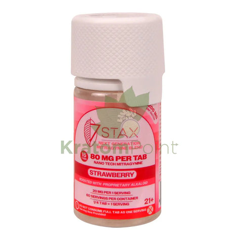 7Stax Nano Tech Mitragynine Strawberry Tablets 80mg 15 count