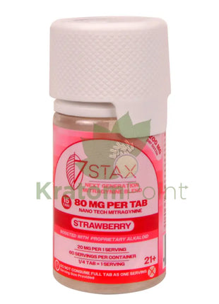 7Stax Nano Tech Mitragynine Strawberry Tablets 80mg 15 count