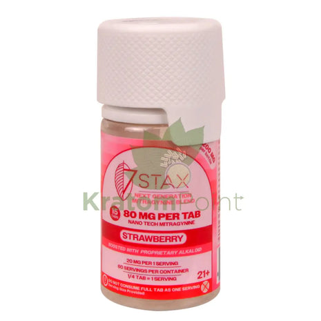 7Stax Nano Tech Mitragynine Strawberry Tablets 80mg 15 count