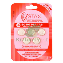 7Stax Nano Tech Mitragynine Strawberry Tablets 80mg 5 count