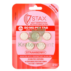 7Stax Nano Tech Mitragynine Strawberry Tablets 80mg 5 count
