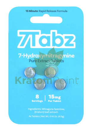 7 Tabz Hydroxymitragynine Kratom Tablets 4 Count