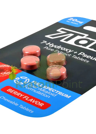 7Tabz + Pseudo Berry Hydroxymitragynine Kratom Tablets 4 count Hydroxy