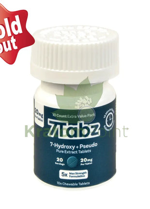 7Tabz + Pseudo Hydroxymitragynine Kratom Tablets 10 count Hydroxy