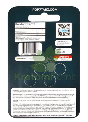 7Tabz + Pseudo Mint Hydroxymitragynine Kratom Tablets 4 count Hydroxy