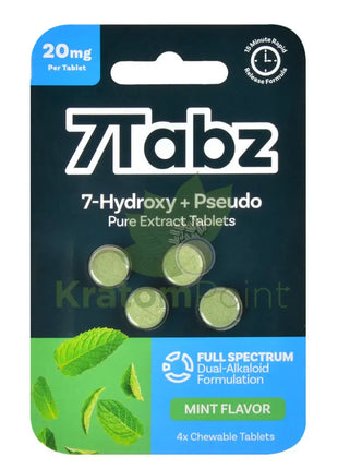 7Tabz + Pseudo Mint Hydroxymitragynine Kratom Tablets 4 count Hydroxy