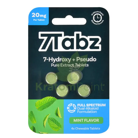 7Tabz + Pseudo Mint Hydroxymitragynine Kratom Tablets 4 count Hydroxy