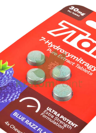 7Tabz Ultra Potent 30mg Hydroxy Blue Razz Flavor Tablets 4 count Hydroxy