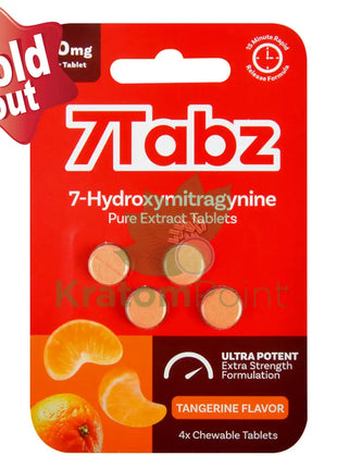 7Tabz Ultra Potent 30mg Hydroxy Tangerine Flavor Tablets 4 count Hydroxy
