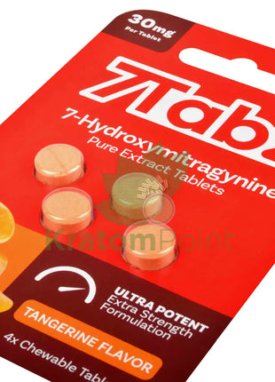 7Tabz Ultra Potent 30mg Hydroxy Tangerine Flavor Tablets 4 count Hydroxy