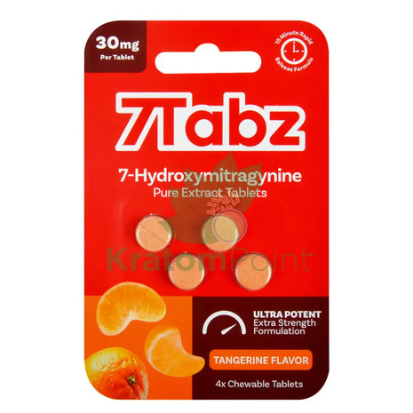7Tabz Ultra Potent 30mg Hydroxy Tangerine Flavor Tablets 4 count Hydroxy