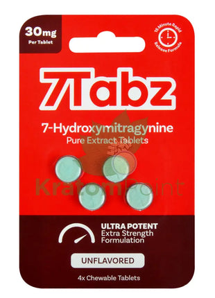 7Tabz Ultra Potent 30mg Hydroxy Unflavored Tablets 4 count Hydroxy
