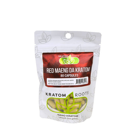 Kratom Roots Nano Red Maeng Da 80 Capsules