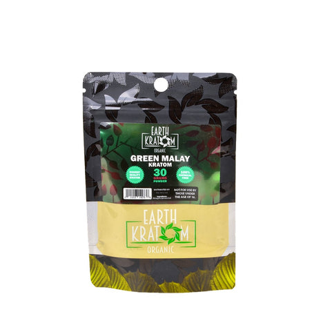 Earth Kratom Green Malay 30 Grams Powder