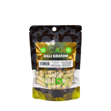 Earth Kratom Bali Capsules 65 Count